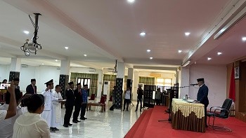 BKPSDMD Mabar  Gelar Pelantikan Tiga Pejabat Administrator dan Satu Pejabat Pengawas